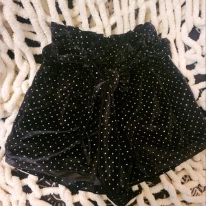 Velvet shorts with ✨️